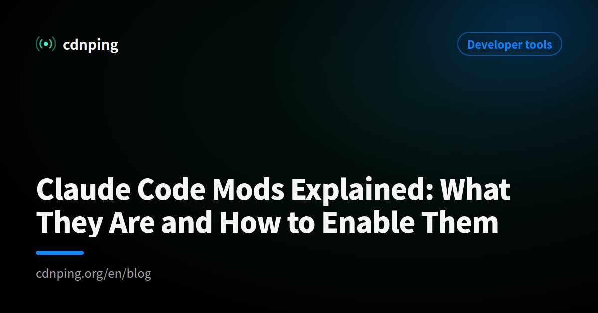 Claude Code Mods Explained: What They Are and How to Enable Them